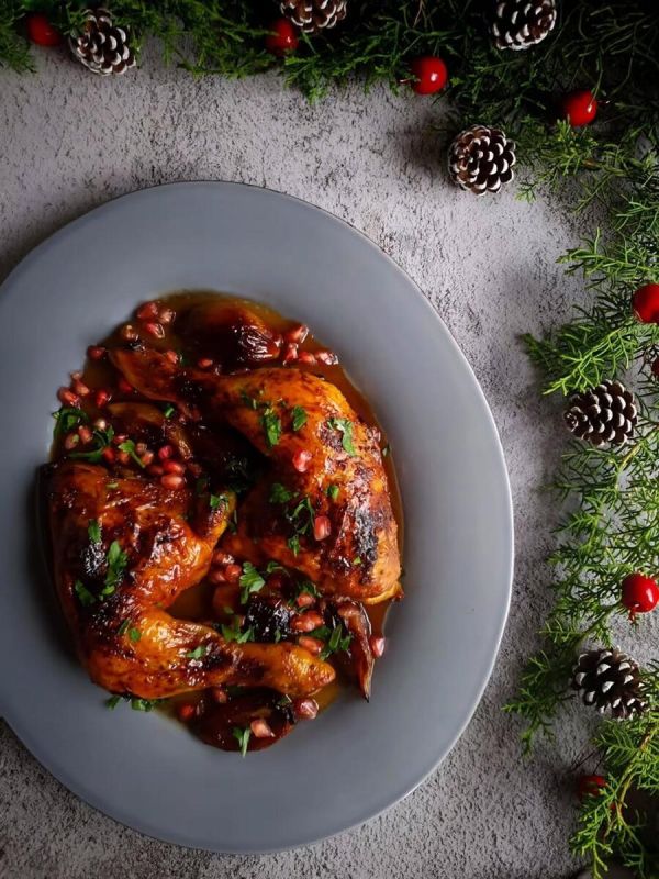 Нежная курица с гранатовым акцентом