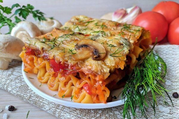 Грибная лазанья: наслаждение без мяса, которое удивит всех