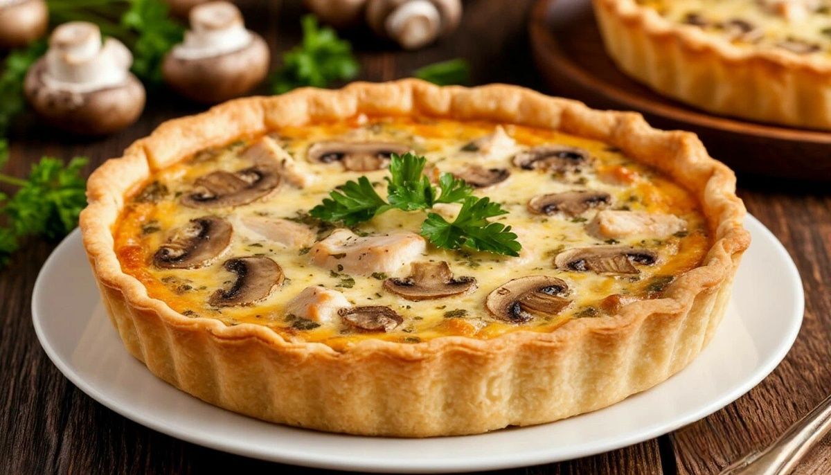 Неповторимый киш с курицей и грибами: простой рецепт для любого повода