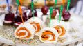 Оригинальные канапе с красной рыбой для новогоднего стола