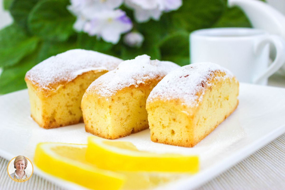 Сочные лимонные кексы для чаепития