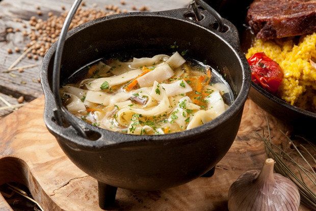 Куриная лапша с потрошками: простой и вкусный рецепт