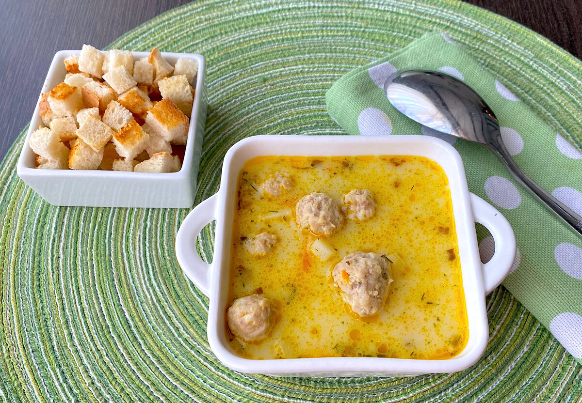 Сливочный суп с фрикадельками: идеальное сочетание в холодный день