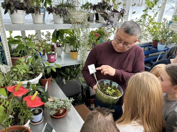 Школьники Югры выращивают экзотические растения в теплице