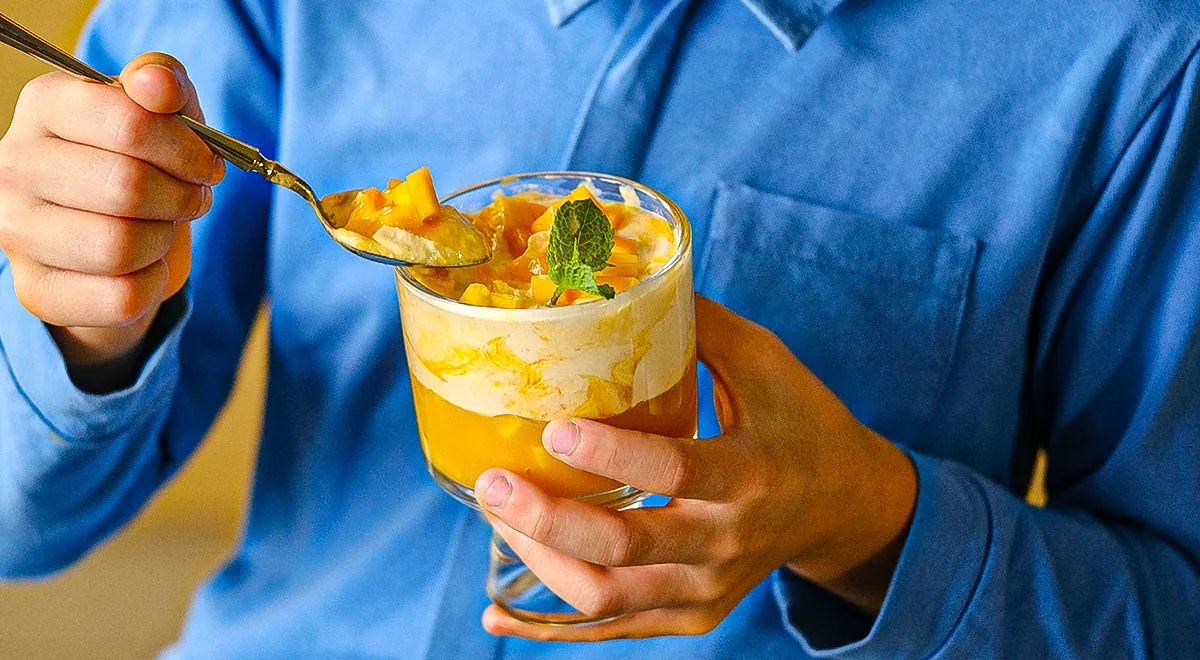 Десерт "Двойное манго" — восхитительное лакомство