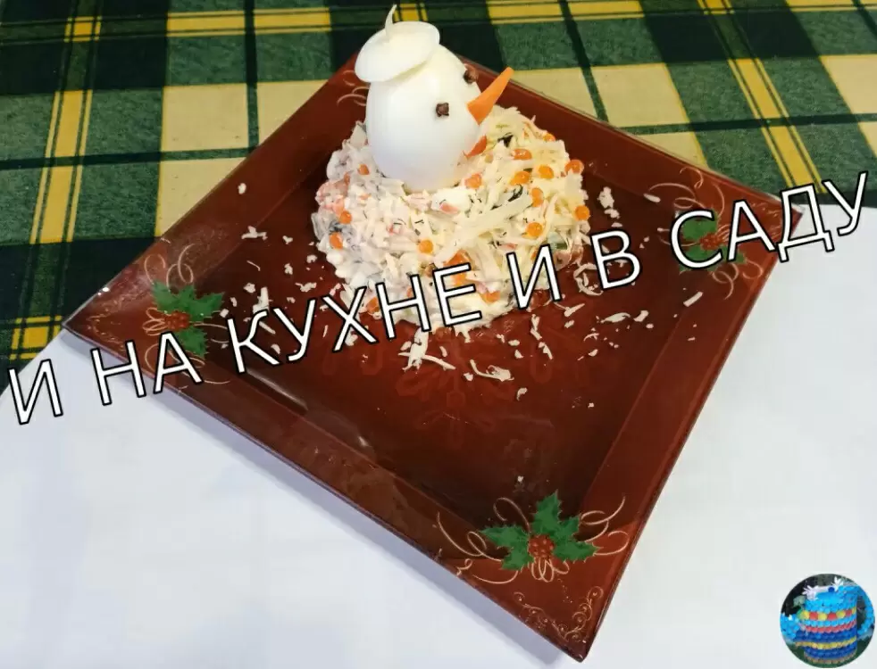 Нежный салат с крабовыми палочками: быстро и вкусно